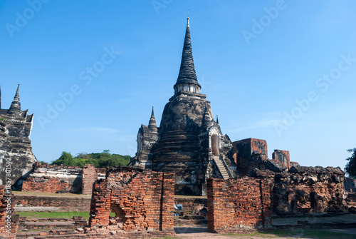 Wat phra si sanphet in ayutthaya thailand