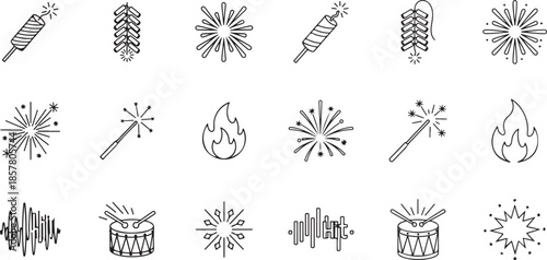 Chinese New Year Festival Icon Design 3 – Premium Vector EPS