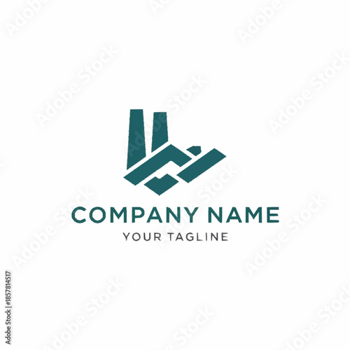 Modern Industrial Company Logo Design.