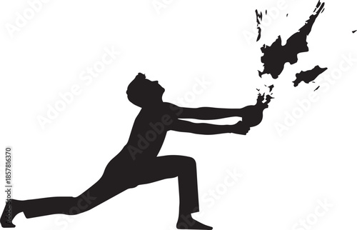 Man throwing object