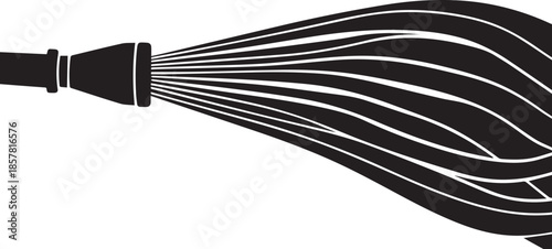 Water spray from hose