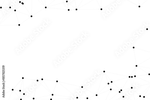 Abstract white blue digital technology futuristic communication high tech concept background. Technology dots lines connect network background.