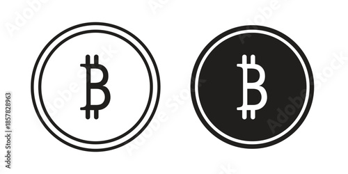 Bitcoin icons. doodles vector. icon set in line strokes