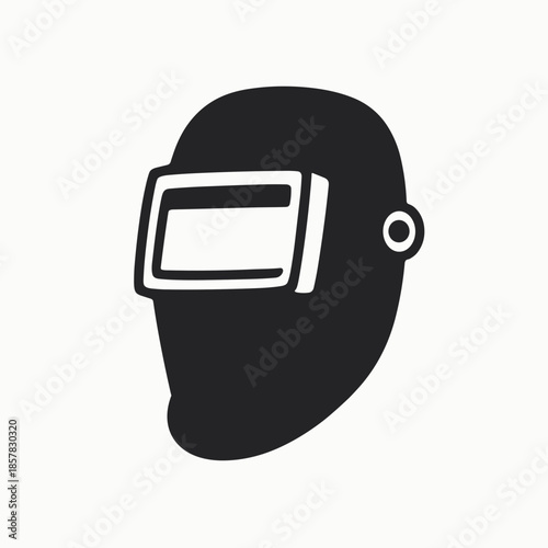 Welding helmet silhouette design for industrial applications  