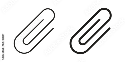 Clip icons. doodles vector. icon set in line strokes