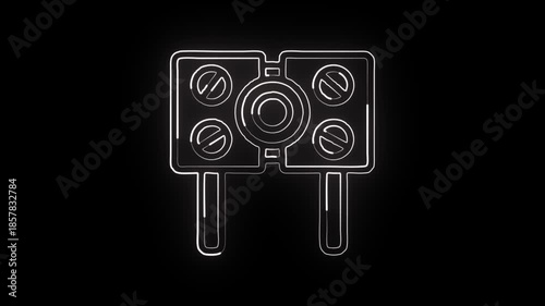 Terminal line icon. Command prompt console symbol. Developer terminal UI vector illustration isolated on transparent background.