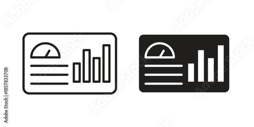 Dashboard icons. doodles vector. icon set in line strokes