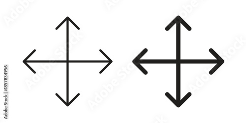 Drag icons. doodles vector. icon set in line strokes