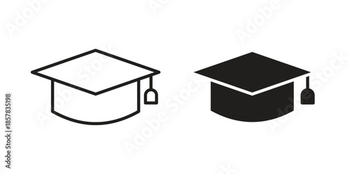 Education icons. doodles vector. icon set in line strokes