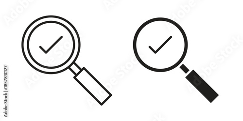 Inspection icons. doodles vector. icon set in line strokes