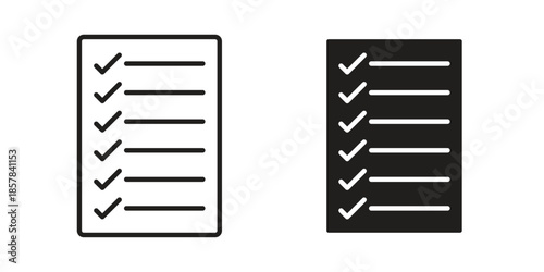 List icons. doodles vector. icon set in line strokes