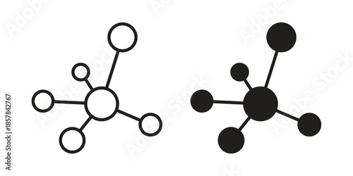 Network icons. doodles vector. icon set in line strokes