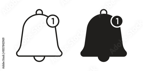 Notification icons. doodles vector. icon set in line strokes