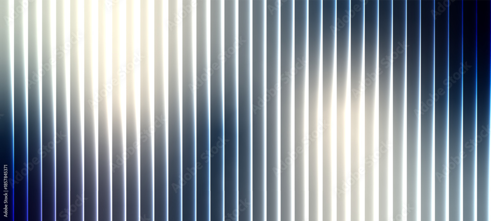 Obraz premium Gradient Abstract ripple texture with blue, white and black tones background. Sharp ribbed distortion, cinematic glow; futuristic texture background, vector illustration.