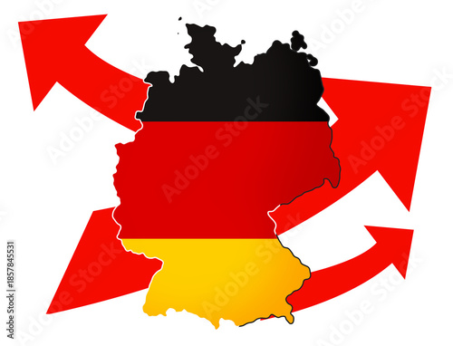 shape of the map of Germany...