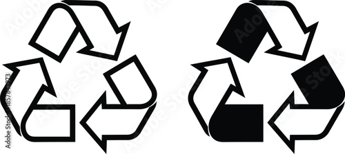 Recycling symbols for environmental sustainability