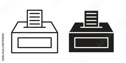 Voting icons. doodles vector. icon set in line strokes