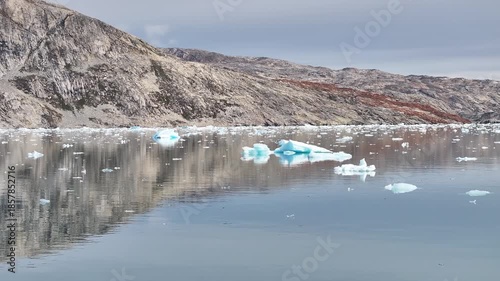 Tasiilaq Town, East Greenland, Inuit Settlement on Ammassalik Island Surrounded by Arctic Fjords and Mountains