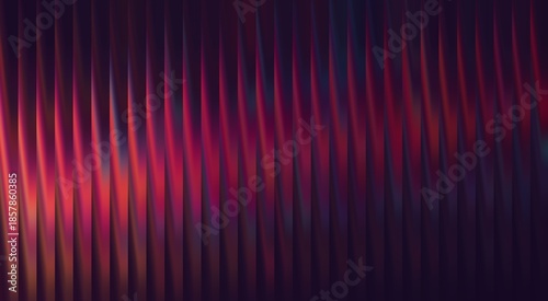Abstract image featuring dynamic vertical lines in shades of purple and red. The lines create a sense of depth and movement