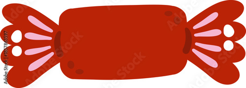 cute candy sugar food snack confectionery vector cartoon illustration