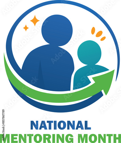 Vector graphic file details for national mentoring month design