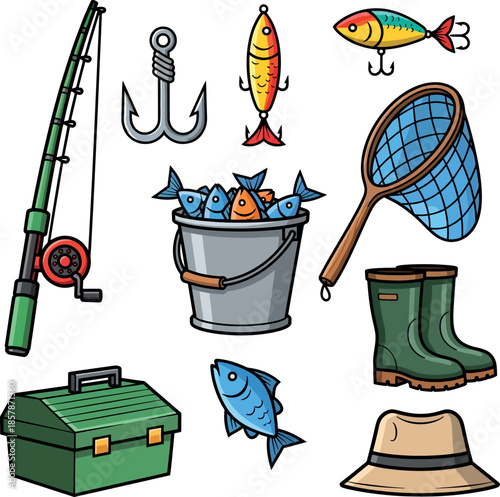 Essential Fishing Gear and Tackle Set