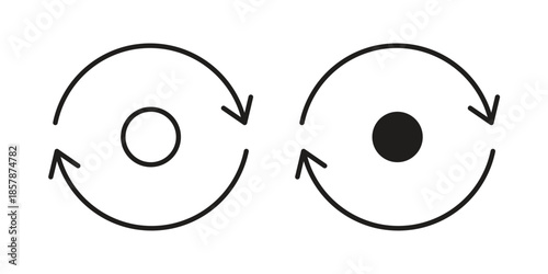 Consistency icons. silhouette icon vector flat illustration on white background. line art icons