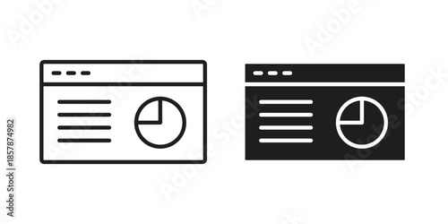 CRM icons. silhouette icon vector flat illustration on white background. line art icons