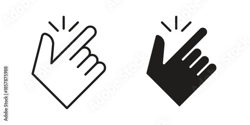 Easy icons. silhouette icon vector flat illustration on white background. line art icons