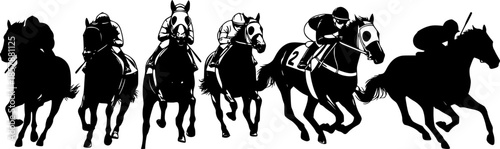 racehorse silhouette
