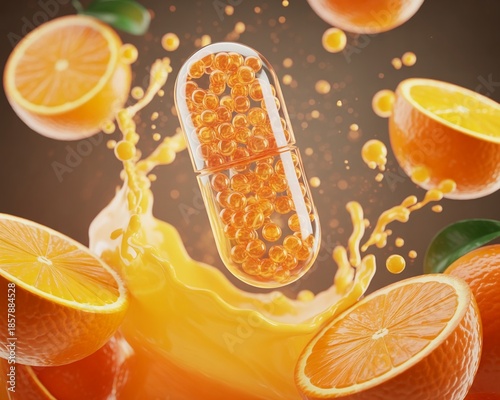 Vitamin C, Capsules with design