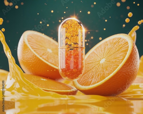 Vitamin C, Capsules with design