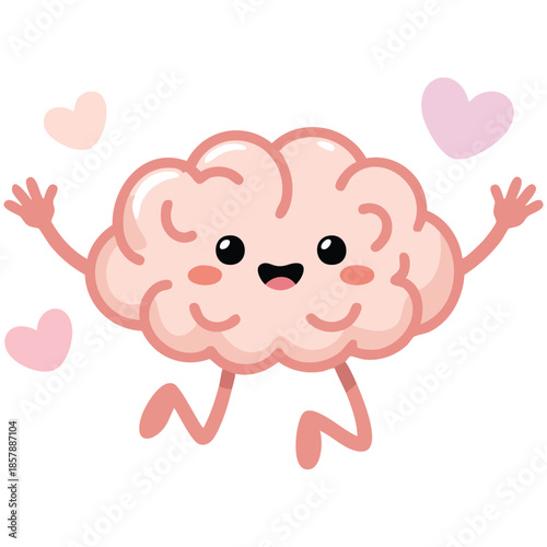 Mind illustration unique creative concept isolated vector illustration on white background