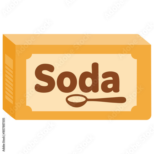 Baking soda vector illustration on white background cooking ingredient