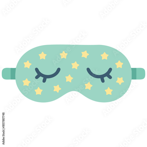 Eye mask design isolated vector illustration on white background