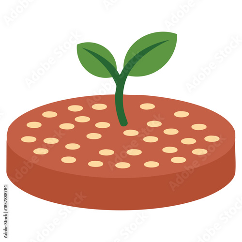 Meat alternative design isolated vector illustration on white background