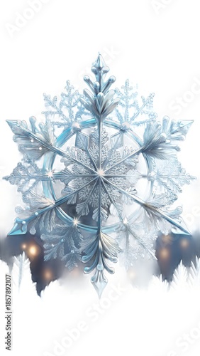 snowflake on a white background