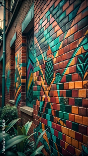 graffiti on the wall of a building