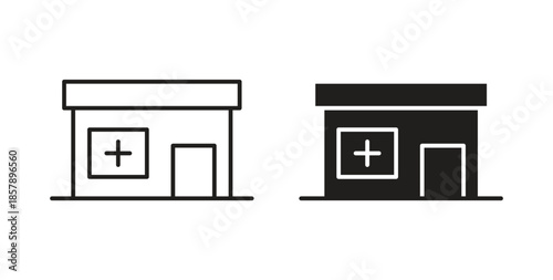 Pharmacy icons designs can be used for mobile, ui, websites