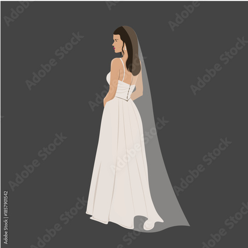 bride in wedding dress