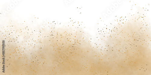 Billede på lærred Dust and sand clouds on transparent background