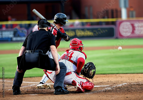 Obraz na plátně baseball batter hitting