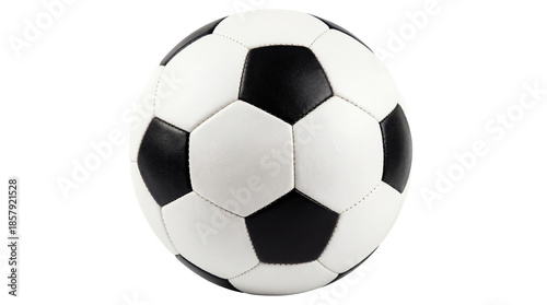 Classic soccer ball on transparent background