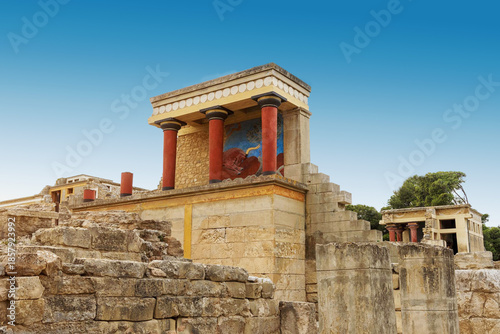 Grèce, le site archéologique de Knossos en Crète