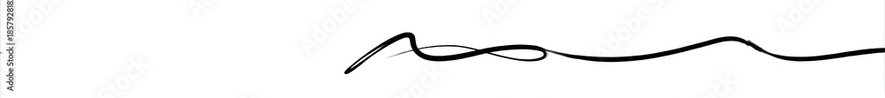 Obraz premium Wavy line sketch on white