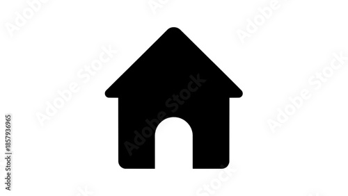 Vector illustration of a house icon on a transparent background