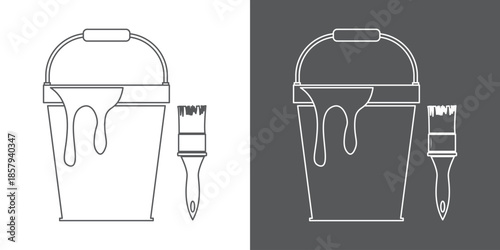 Collection of painting related icons, various painting tools, paint icons icon template editable resizable 