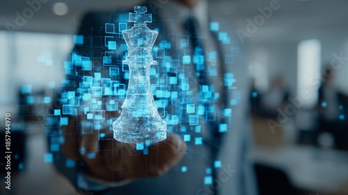 Business Strategy Chess Piece.