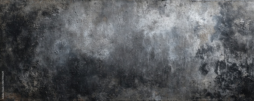 Fototapeta premium Grunge abstract in grayscale, dark edges, mottled surface, worn texture
