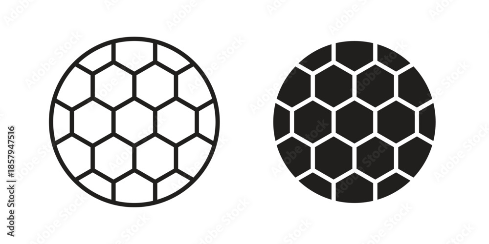 Fototapeta premium Football icons. Outline and filled icons. Vector Graphic. EPS 10